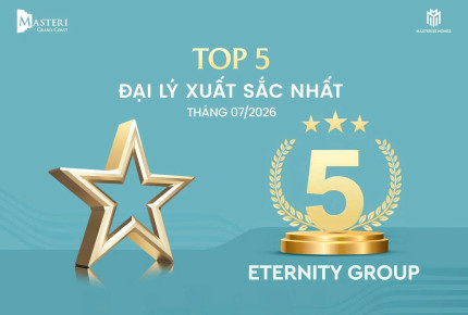 Eternity Group ghi dấu Top 5 đại lý xuất sắc nhất Masteri Grand Coast tháng 07/2026